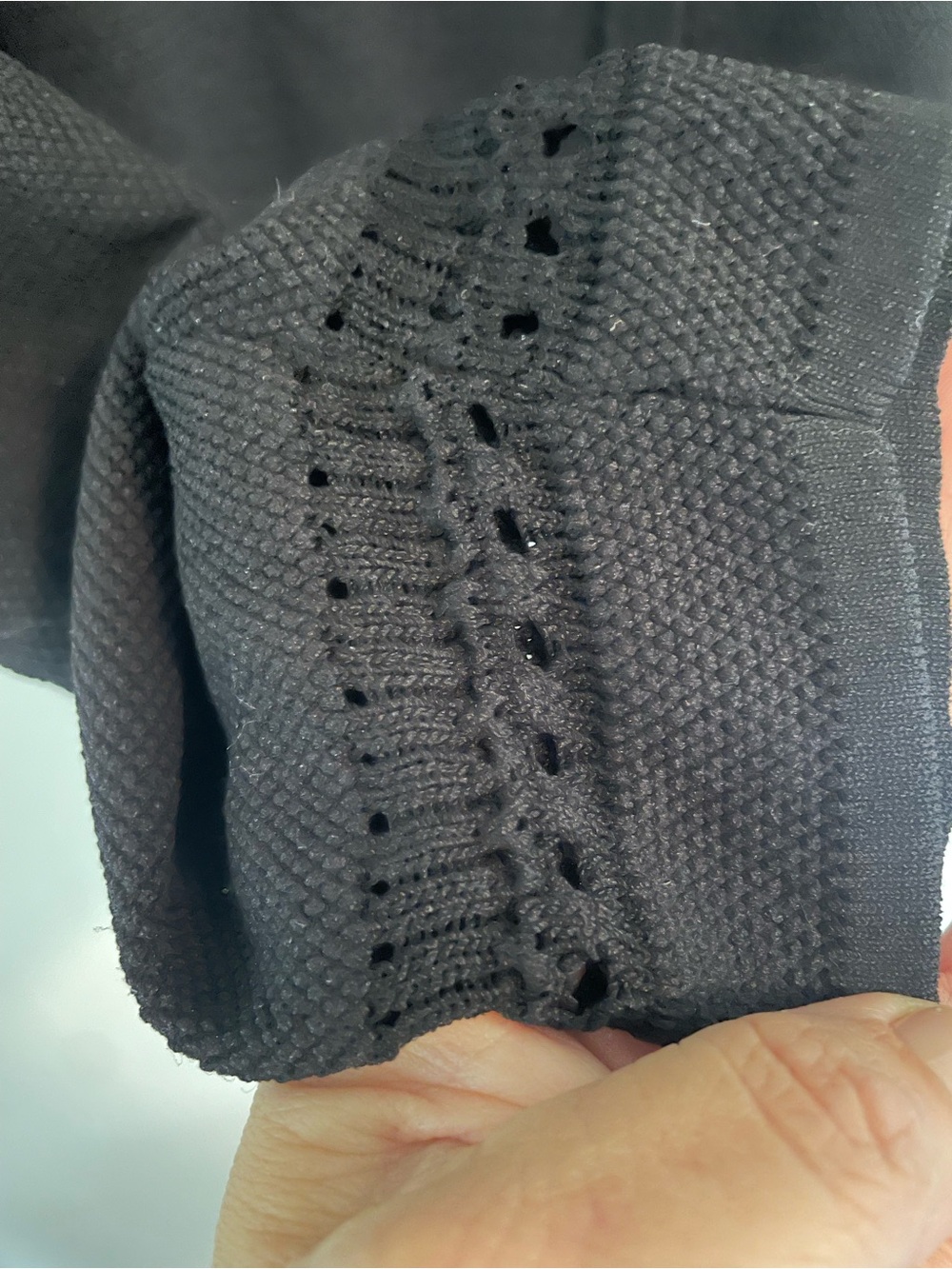 Sandro Black Embroidered Lace-Trim Cardigan - Picture 6 of 8